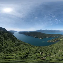 Sunny Day Green Mountains