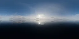 Sunny Cloudy Evening Sky