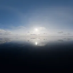 Sunny Cloudy Evening Sky