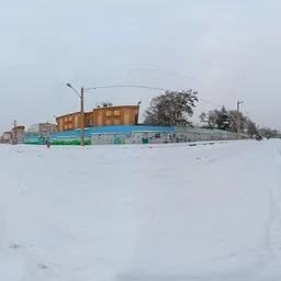 Roadside Winter Rural City