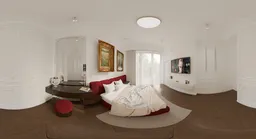 Elegant White Luxury Bedroom Interior