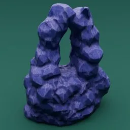 Stylized cliff
