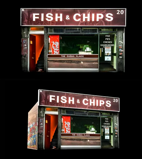 Realistic Store Building Shopfront