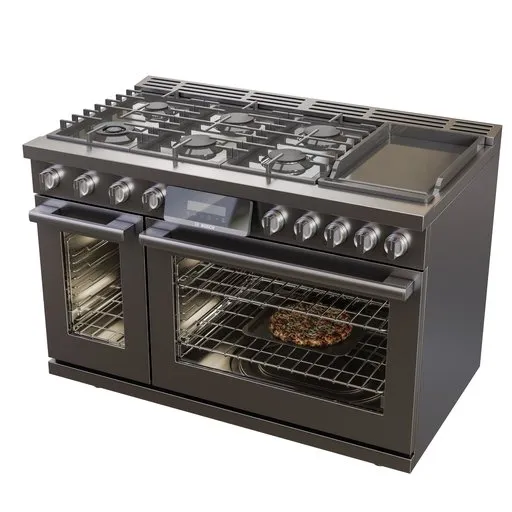 Bosch DualOven Steel Gas Range