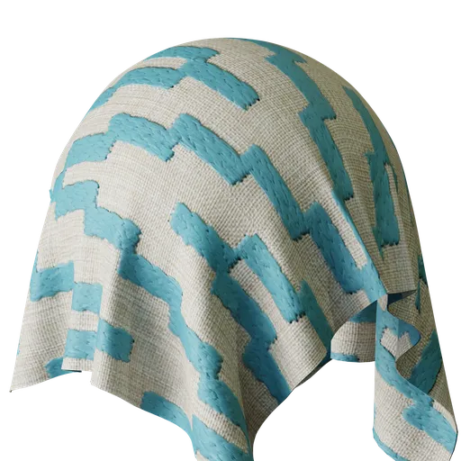 Geometric Duckegg Embroidery