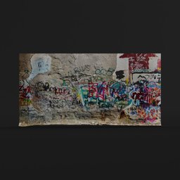 Grafitti Wall (Photoscanned)