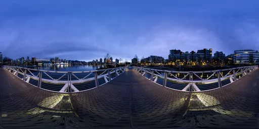 Bridge DT Vancouver Cloudy Sunrise
