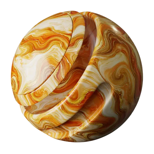 Terracotta Amber Gold Marble