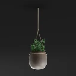 Minimal Hanging Herb Planter