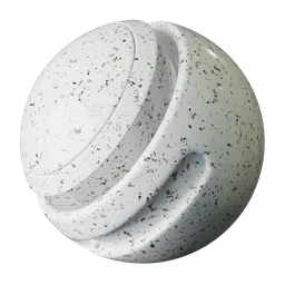 Realistic polished white granite PBR material for Blender 3D and other 3D applications.