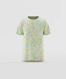 Pastel Speckled Abstract T-Shirt