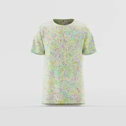 Pastel Speckled Abstract T-Shirt