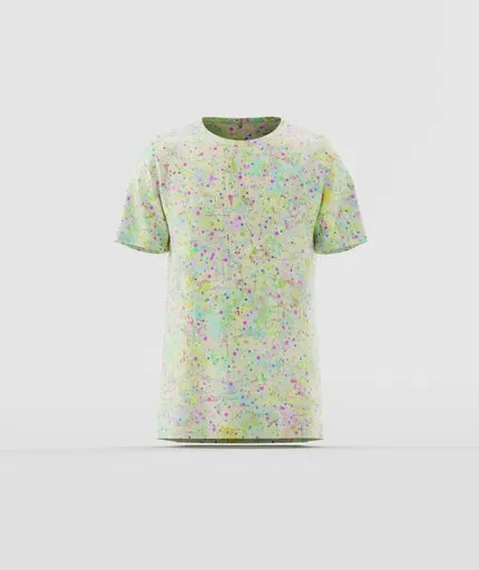 Pastel Speckled Abstract T-Shirt