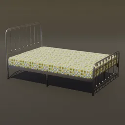 King Size bed with Metal Frame