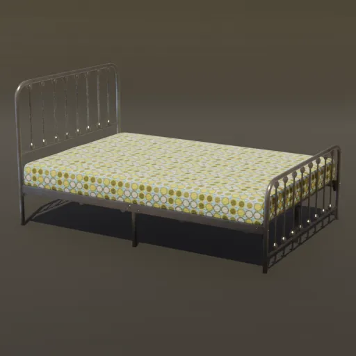 King Size bed with Metal Frame