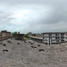 Housetop Cloudly Old Building