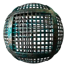 Metal Rivets Teal Grill