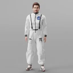 American Astronaut Idle Animation