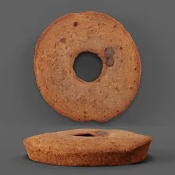 "Realistic scan of a chocolate donut, optimized for Blender 3D. PBR texture gives it a lifelike appearance. Perfect for adding mouthwatering sweets to your Blender projects."