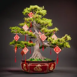 Chinese New Year Bonsai Tree