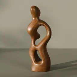 Carved Wood Figure Sculpture