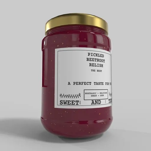 Pickled Beetroot Relish Jar