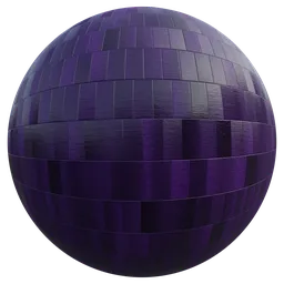Seamless purple plastic PBR texture for 3D modeling in Blender with high-resolution 4k detail.