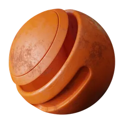 Rusty Matte Orange Paint