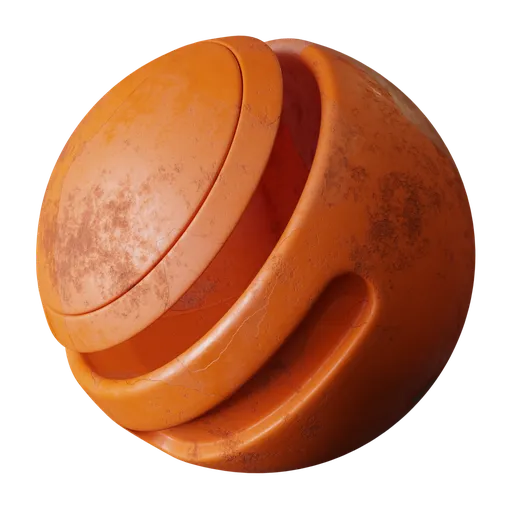 Rusty Matte Orange Paint