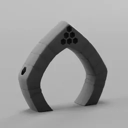 "Stone" arch bud vase