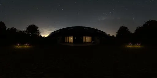 Garden Fall Night