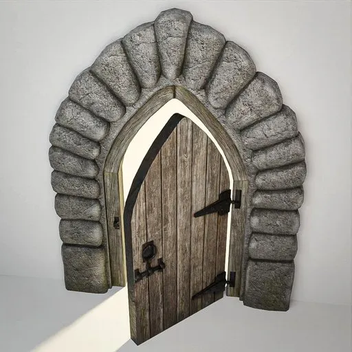 Medieval Gothic Door 27