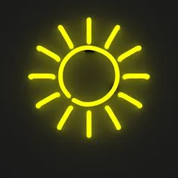 Sunray Yellow Neon Light Sign