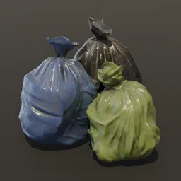 Grouped Residential Trash Bag Set 3