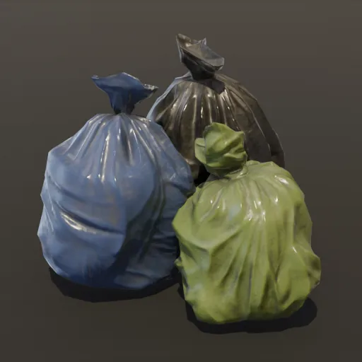 Grouped Residential Trash Bag Set 3