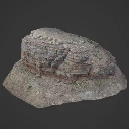 Rocky Terrain on Mountain Photoscan