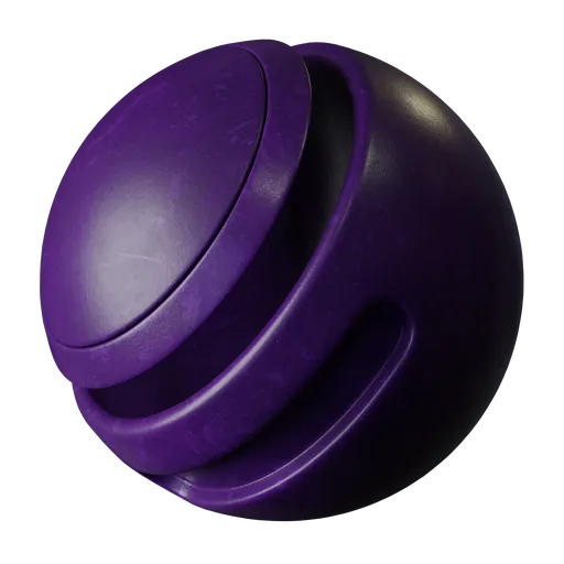 Lightly soiled purple metal