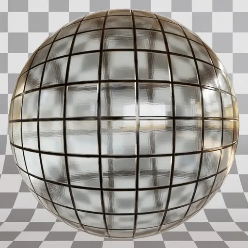 Mosaic wavy window Glass procedural