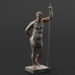 statue of Iron Pergamene prince hollow