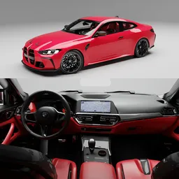 BMW M4 G82(Rigged)+Interior