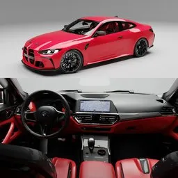 BMW M4 G82(Rigged)+Interior