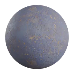 Blue Painted Concrete