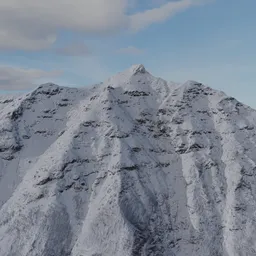 Large Snow Peak Mountain Side