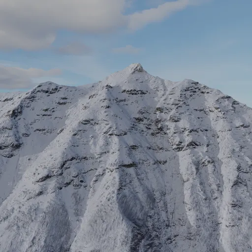 Large Snow Peak Mountain Side