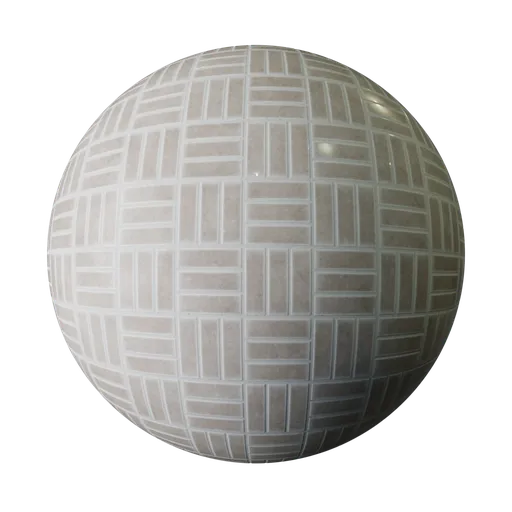 Glossy Tile Greige 100mm Grid