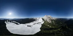 Aerial Canadian Mountain Landscape