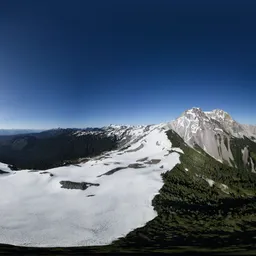 Aerial Canadian Mountain Landscape
