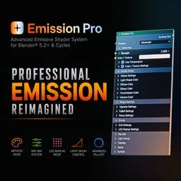 Emission Pro For Blender® 5.2+ And Cycles