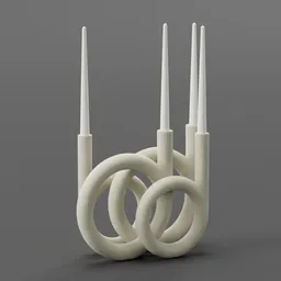 Taper Candle Holder Sculptural