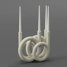 Taper Candle Holder Sculptural